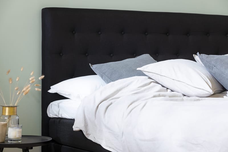 Ella Sänggavel 180 cm Knappar - Svart - Möbler - Sovrum - Sänggavlar