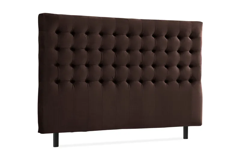 Ella Sänggavel 180 cm Rutig - Brun/Sammet - Möbler - Sovrum - Sänggavlar