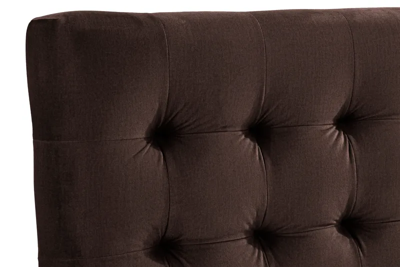 Ella Sänggavel 180 cm Rutig - Brun/Sammet - Möbler - Sovrum - Sänggavlar