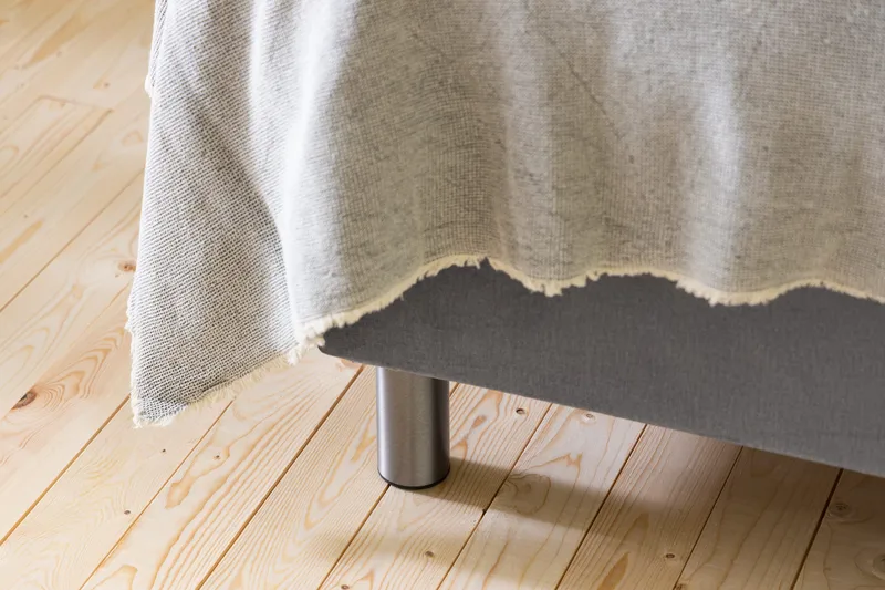 Ella Sänggavel 180 cm Rutig - Grå/Sammet - Möbler - Sovrum - Sänggavlar