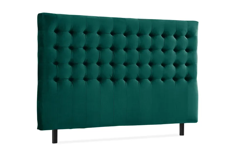 Ella Sänggavel 180 cm Rutig - Grön/Sammet - Möbler - Sovrum - Sänggavlar