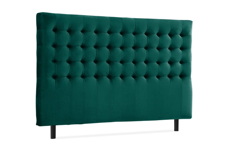 Ella Sänggavel 180 cm Rutig - Grön/Sammet - Möbler - Sovrum - Sänggavlar