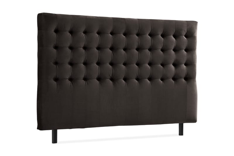 Ella Sänggavel 180 cm Rutig - Mörkgrå/Sammet - Möbler - Sovrum - Sänggavlar