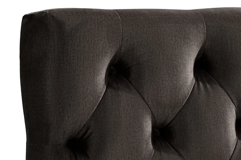 Ella Sänggavel 90 cm Djuphäftad - Mörkgrå/Sammet - Möbler - Sovrum - Sänggavlar