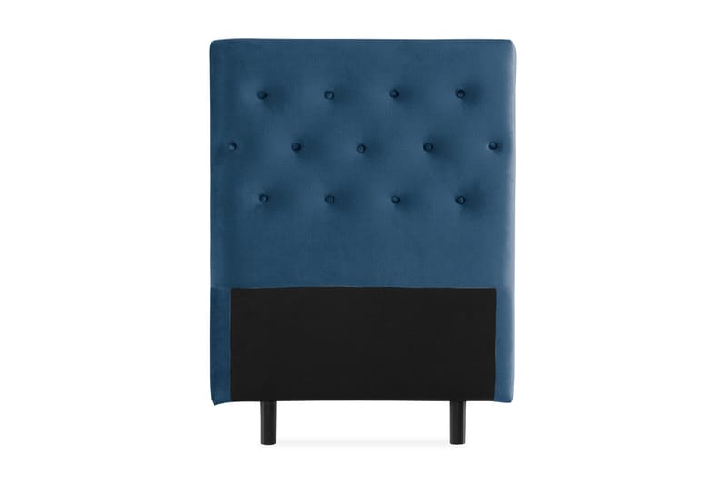 Ella Sänggavel 90 cm Knappar, Blå/Sammet
