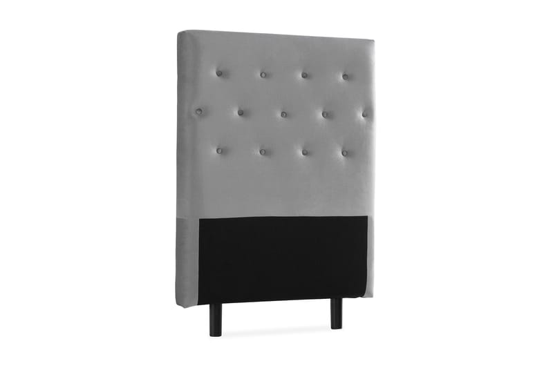 Ella Sänggavel 90 cm Knappar - Grå/Sammet - Möbler - Sovrum - Sänggavlar