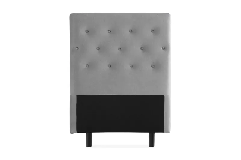 Ella Sänggavel 90 cm Knappar - Grå/Sammet - Möbler - Sovrum - Sänggavlar