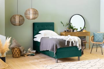 Ella Sänggavel 90 cm Knappar - Grön/Sammet - Möbler - Sovrum - Sänggavlar