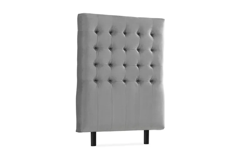 Ella Sänggavel 90 cm Rutig - Grå/Sammet - Möbler - Sovrum - Sänggavlar