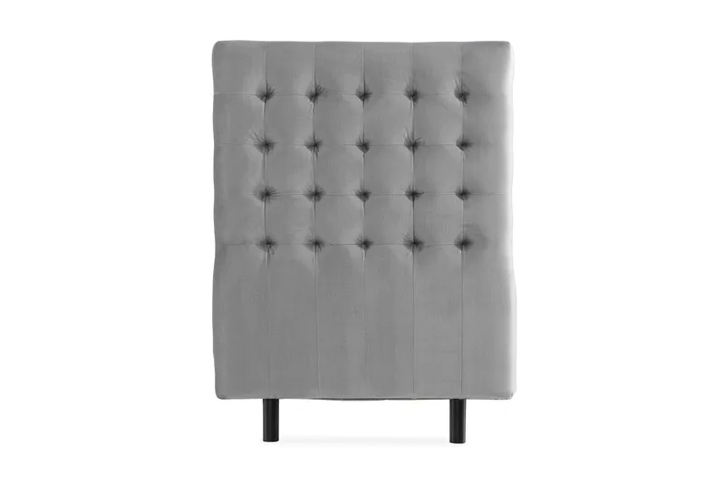 Ella Sänggavel 90 cm Rutig, Grå/Sammet
