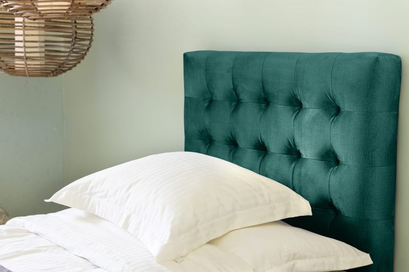 Ella Sänggavel 90 cm Rutig - Grön/Sammet - Möbler - Sovrum - Sänggavlar