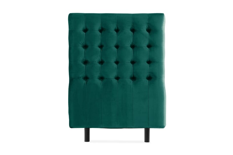 Ella Sänggavel 90 cm Rutig, Grön/Sammet