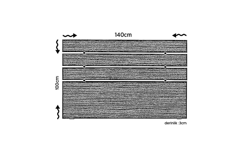 Feldene Sänggavel - Valnöt - Möbler - Sovrum - Sänggavlar