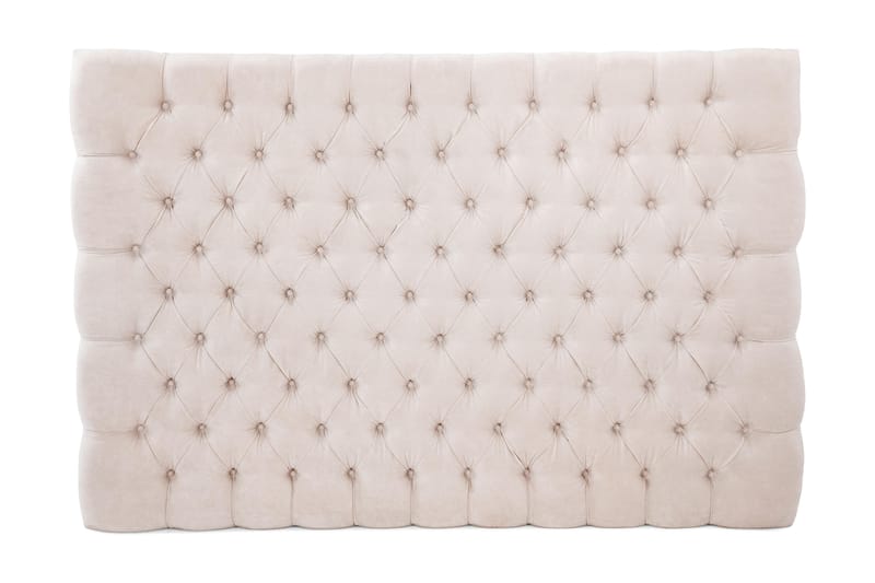 GRAND XL Sänggavel 160 Sammet Beige - Möbler - Sovrum - Sänggavlar