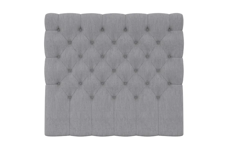 Hilton Lyx/Superior Lyx Sänggavel 120 cm Djuphäftad, Ljusgrå
