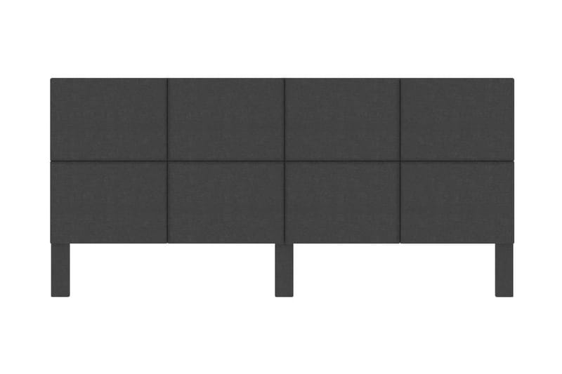 Huvudgavel mörkgrå tyg tuftad 200x200 cm - Grå - Sänggavlar
