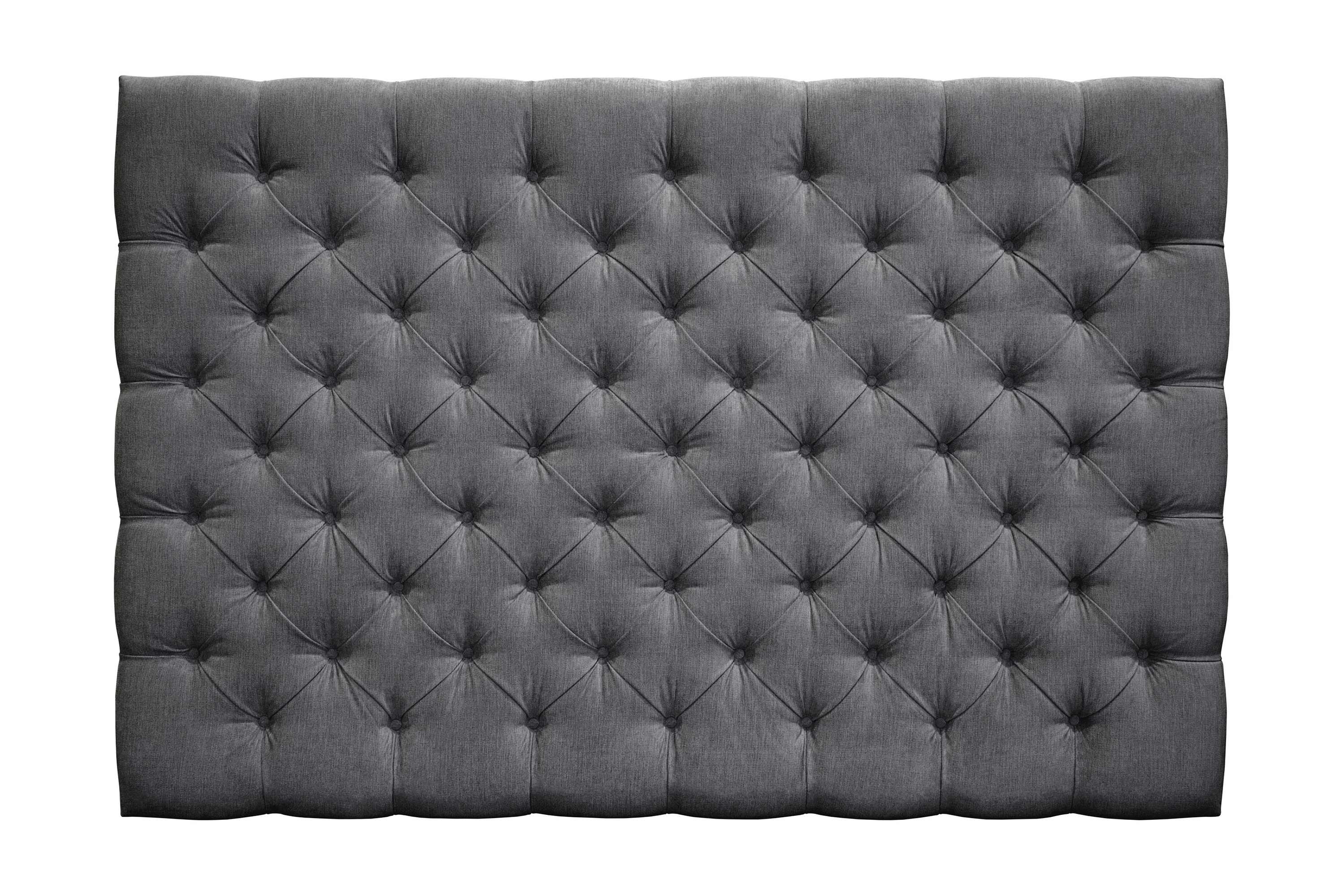 joluma sänggavel 180 knappar mörkgrå -