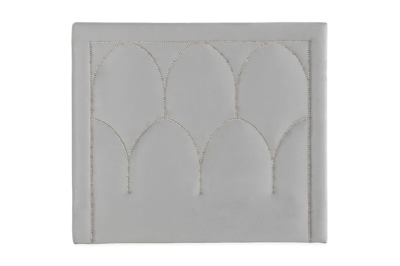 Leva Sänggavel 120 cm - Ljusgrå/Sammet - Möbler - Sovrum - Sänggavlar