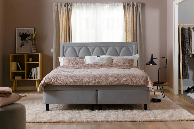 Leva Sänggavel 120 cm - Ljusgrå/Sammet - Möbler - Sovrum - Sänggavlar