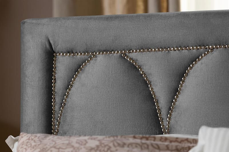 Leva Sänggavel 120cm - Mörkgrå/Sammet - Möbler - Sovrum - Sänggavlar