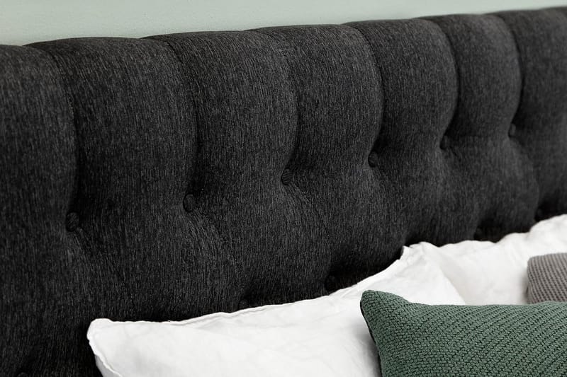 Lucky Diamant Sänggavel 160 cm - Svart/Grå - Möbler - Sovrum - Sänggavlar