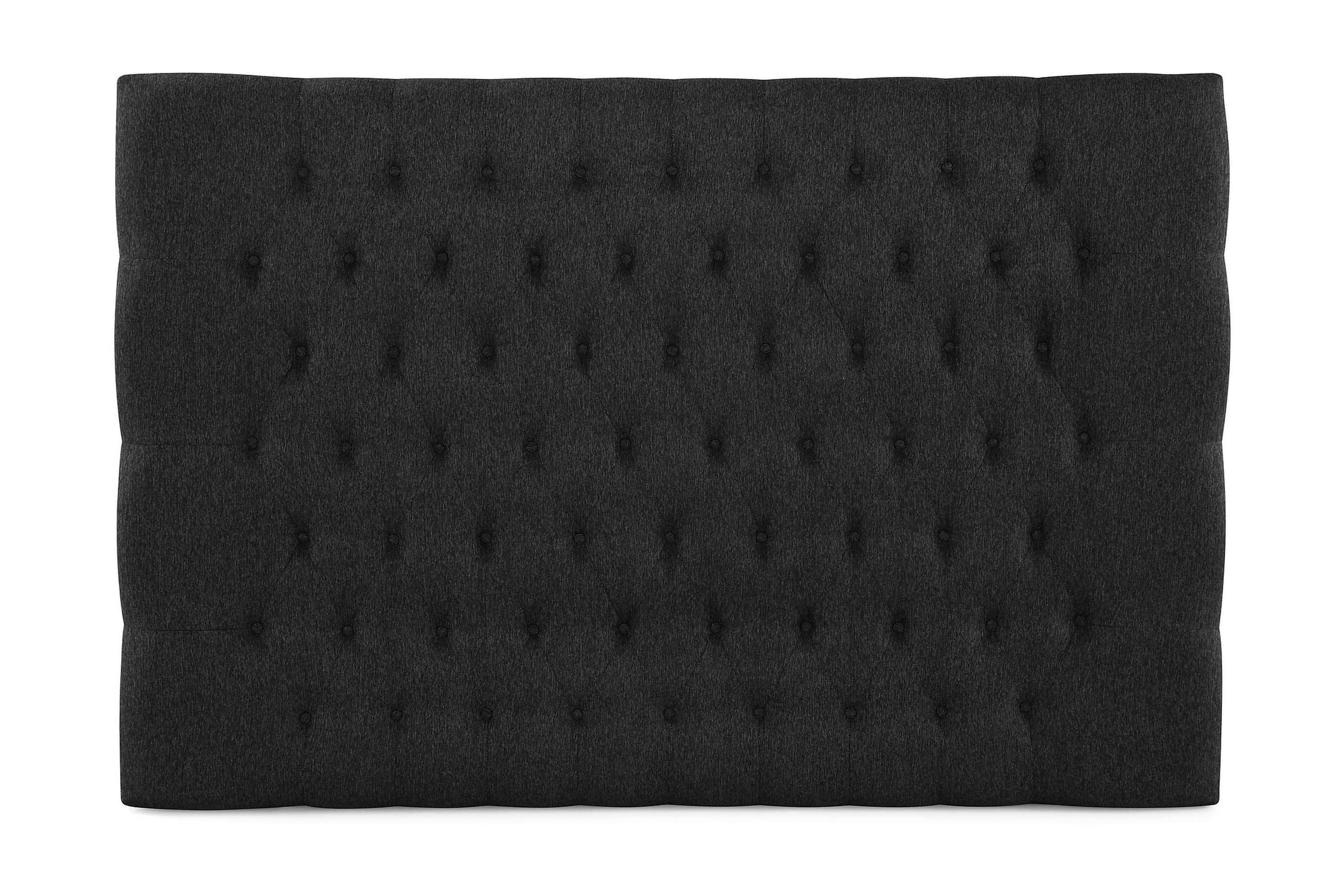 lucky diamant sänggavel 180 cm - svart/grå