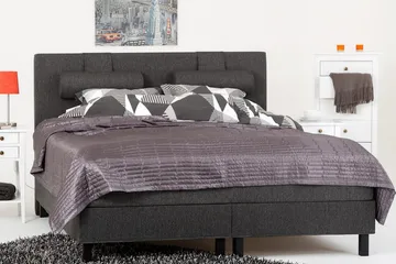 Lucky Sänggavel Slät 150 cm - Svart/Grå - Möbler - Sovrum - Sänggavlar