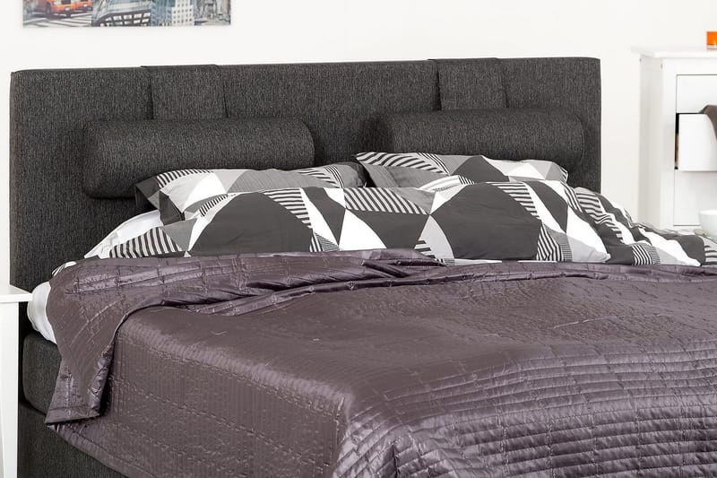 Lucky Sänggavel Slät 150 cm - Svart/Grå - Möbler - Sovrum - Sänggavlar