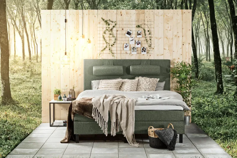 Lucky Sänggavel Slät 180 cm - Grön - Möbler - Sovrum - Sänggavlar