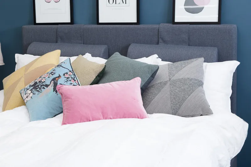 Meja Sänggavel 120x120 - Blå - Möbler - Sovrum - Sänggavlar