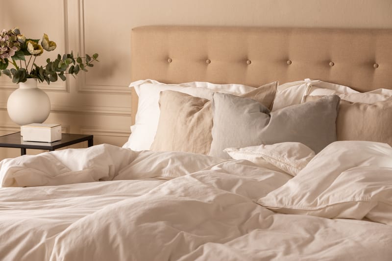 NAZAMA Knappad gavel 180 Beige - Möbler - Sovrum - Sänggavlar