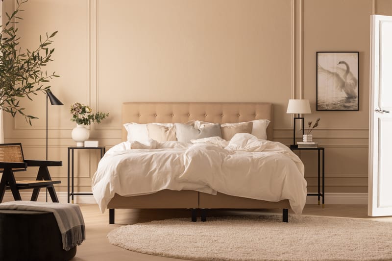 NAZAMA Knappad gavel 180 Beige - Möbler - Sovrum - Sänggavlar