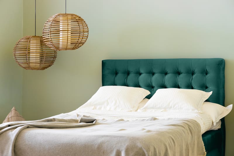NOVELLA Sänggavel 120 Square Grön - Möbler - Sovrum - Sänggavlar