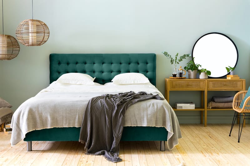 NOVELLA Sänggavel 180 Square Grön - Möbler - Sovrum - Sänggavlar