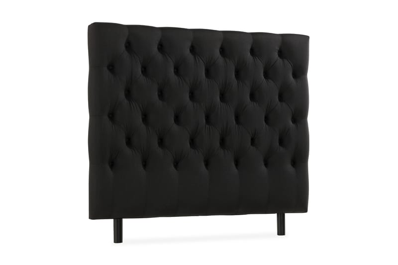 NOVELLA Sänggavel Djuphäftad 140 cm Svart - Möbler - Sovrum - Sänggavlar
