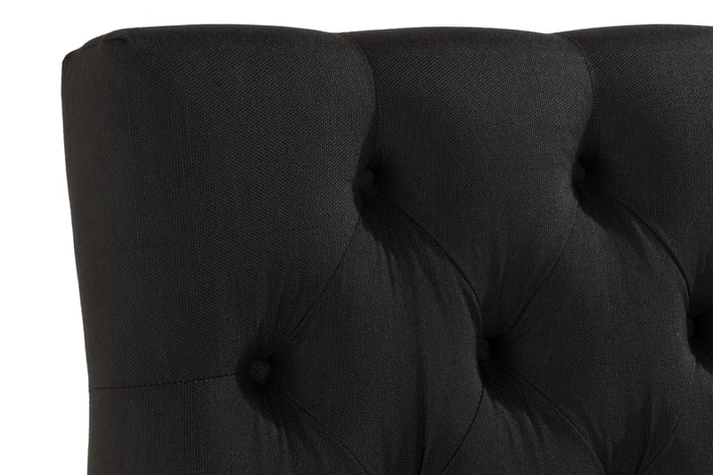NOVELLA Sänggavel Djuphäftad 140 cm Svart - Möbler - Sovrum - Sänggavlar