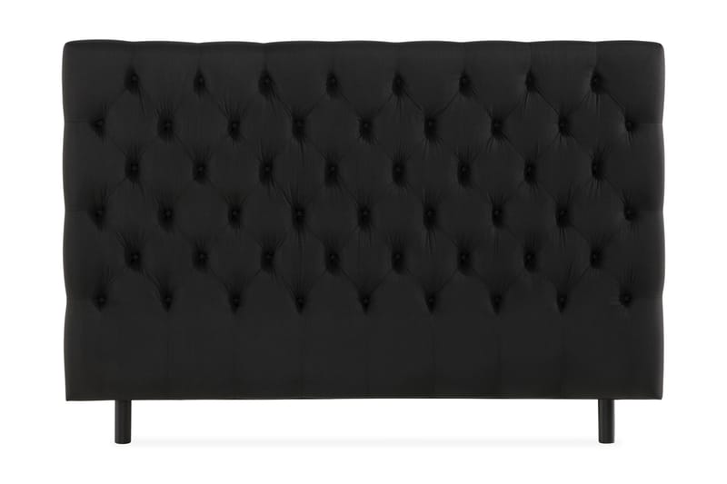 NOVELLA Sänggavel Djuphäftad 160 cm Svart - Möbler - Sovrum - Sänggavlar