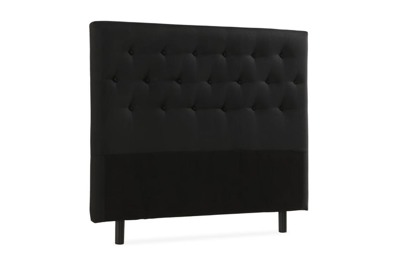 NOVELLA Sänggavel Knappar 120 cm Svart - Möbler - Sovrum - Sänggavlar