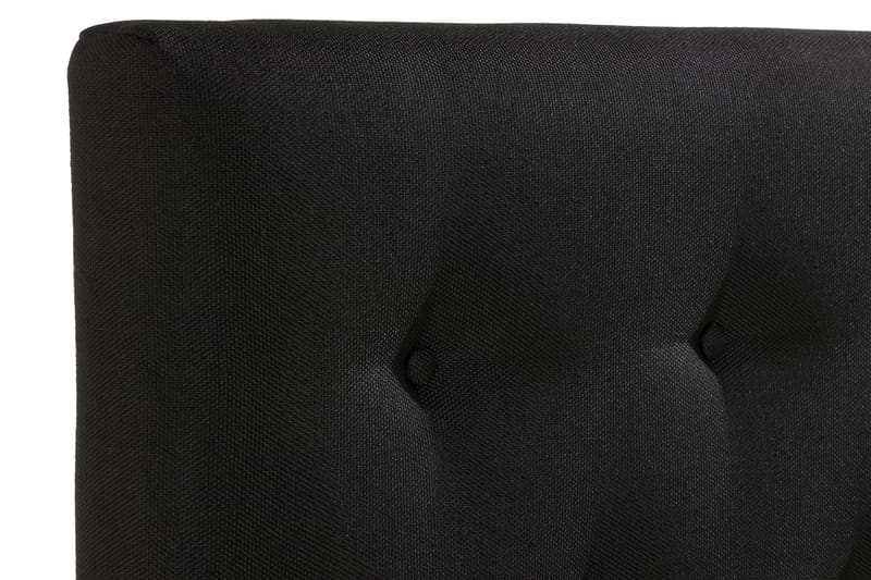 NOVELLA Sänggavel Knappar 140 cm Svart - Möbler - Sovrum - Sänggavlar