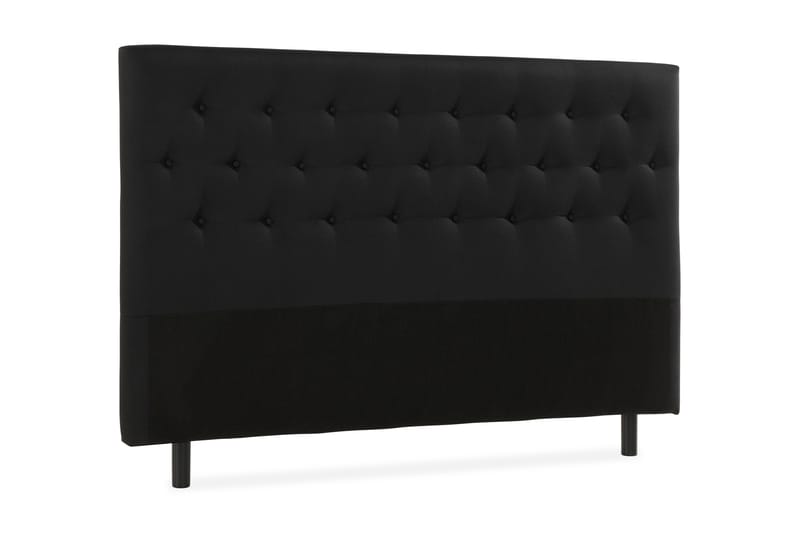 NOVELLA Sänggavel Knappar 160 cm Svart - Möbler - Sovrum - Sänggavlar