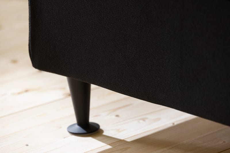 NOVELLA Sänggavel Knappar 160 cm Svart - Möbler - Sovrum - Sänggavlar
