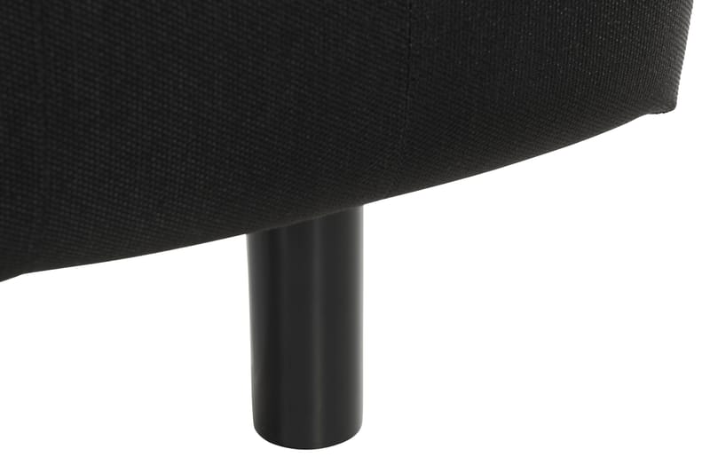 NOVELLA Sänggavel Rutig 140 cm Svart - Möbler - Sovrum - Sänggavlar