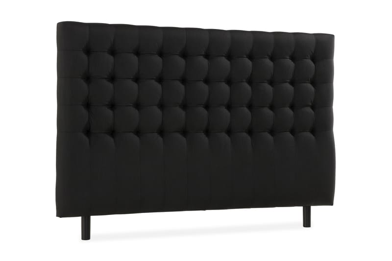 NOVELLA Sänggavel Rutig 160 cm Svart - Möbler - Sovrum - Sänggavlar