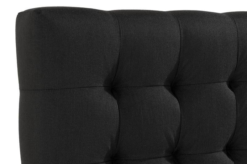 NOVELLA Sänggavel Rutig 180 cm Svart - Möbler - Sovrum - Sänggavlar