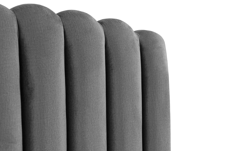 NUTAK Sänggavel 140 cm Sammet Mörkgrå - Möbler - Sovrum - Sänggavlar
