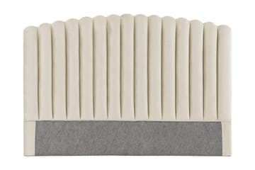 NUTAK Sänggavel 160 cm Sammet Beige