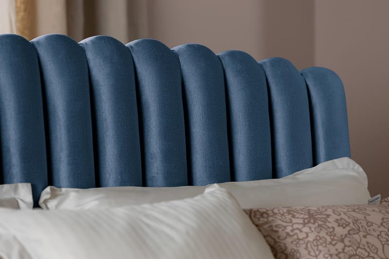 NUTAK Sänggavel 160 cm Sammet Mörkblå - Sänggavlar
