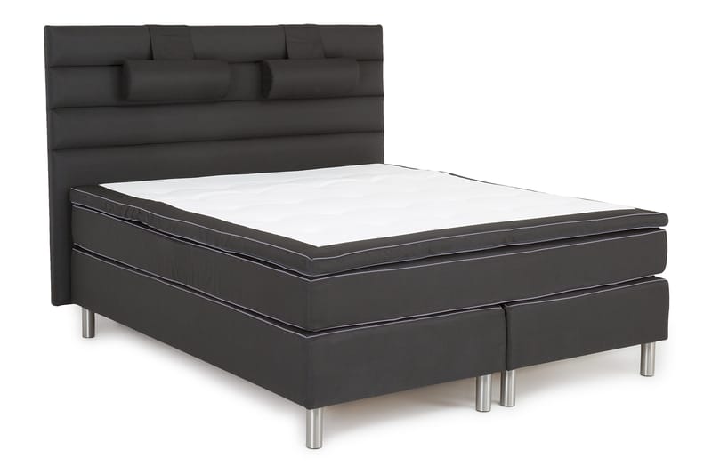 Queen Sänggavel Djuphäftad Linjerad 170 cm - 170 cm Svart - Möbler - Sovrum - Sänggavlar