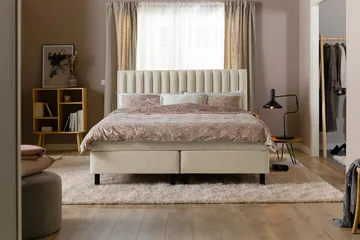 Rakel Sänggavel 120cm - Beige/Sammet - Möbler - Sovrum - Sänggavlar