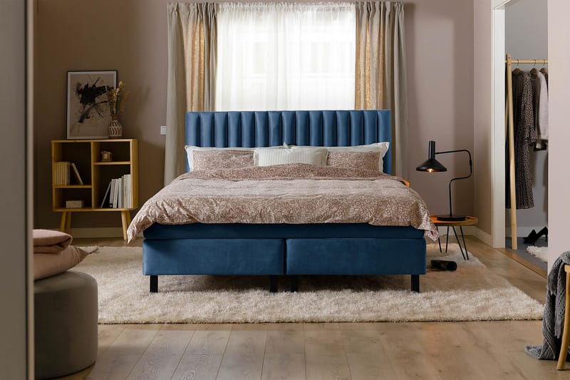 Rakel Sänggavel 120cm - Mörkblå/Sammet - Möbler - Sovrum - Sänggavlar